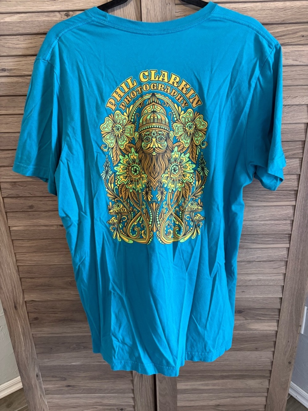 Bright Blue Graphic Men’s T-Shirt